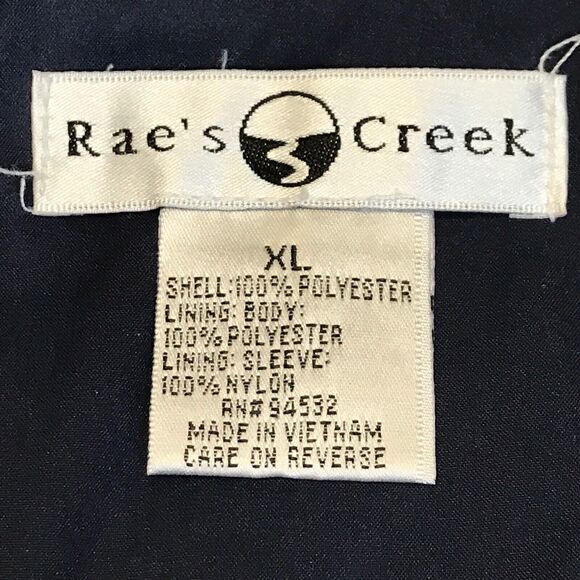 Raes Creek RC Mens Jacket Blue Golf Windbreaker Waterproof Sz XL - Picture 4 of 10